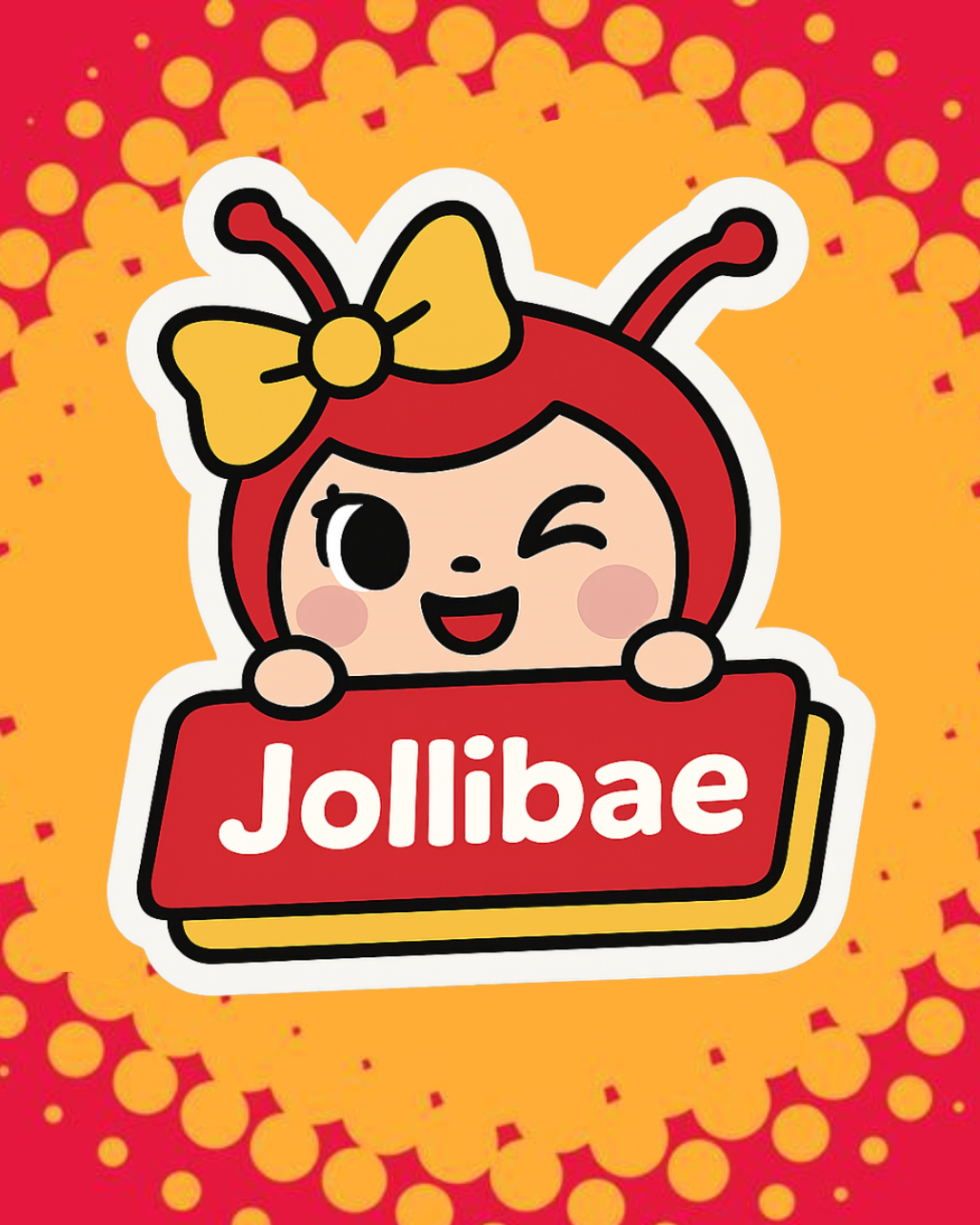 Jollibae Sticker WEAR SILLY TEES