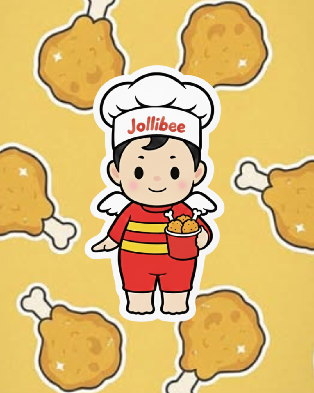 Jollibee Sonny Angel Boy Sticker WEAR SILLY TEES