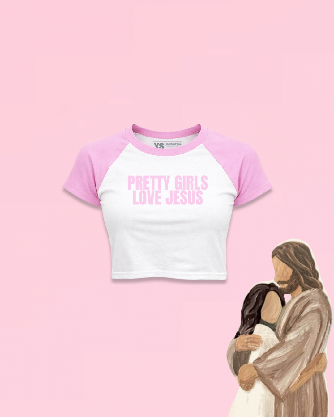 Pretty Girls Love Jesus Raglan