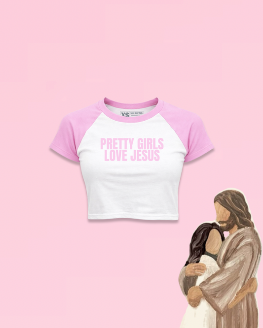 Pretty Girls Love Jesus Raglan