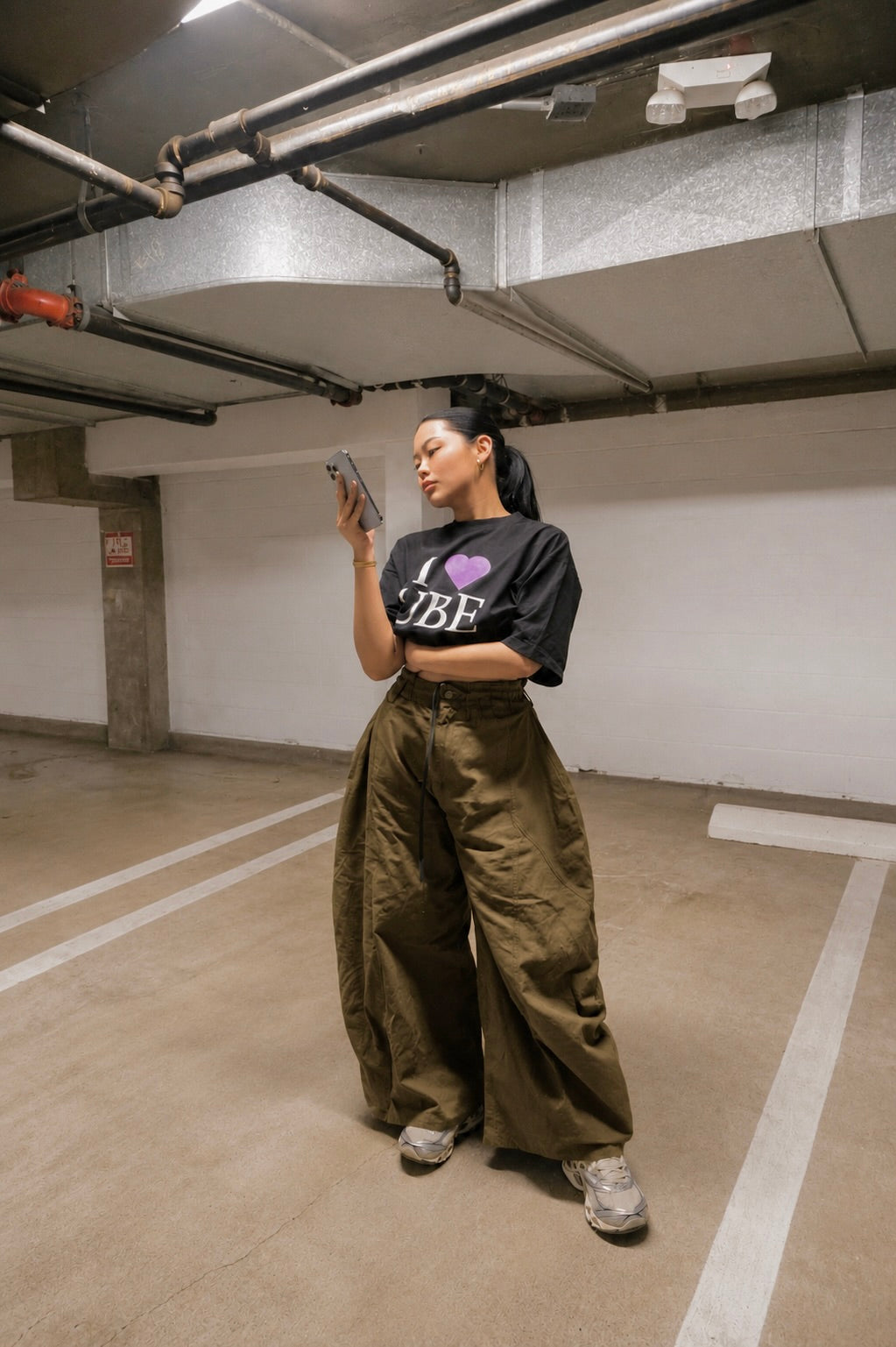 I Heart Ube Oversized Crop Top