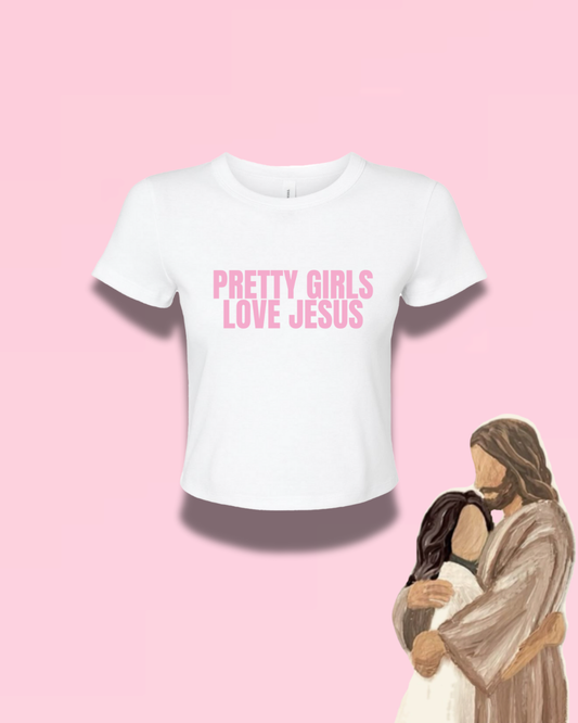 Pretty Girls Love Jesus Crop Top