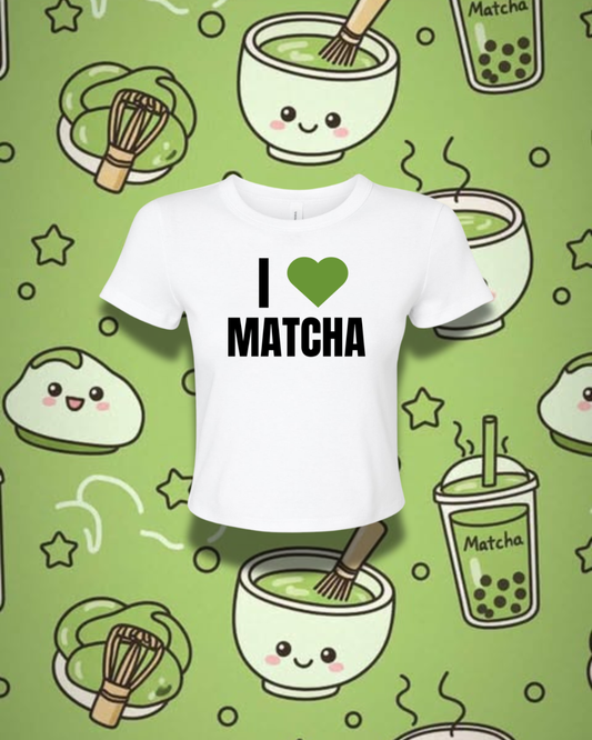 I Heart Matcha Crop Top