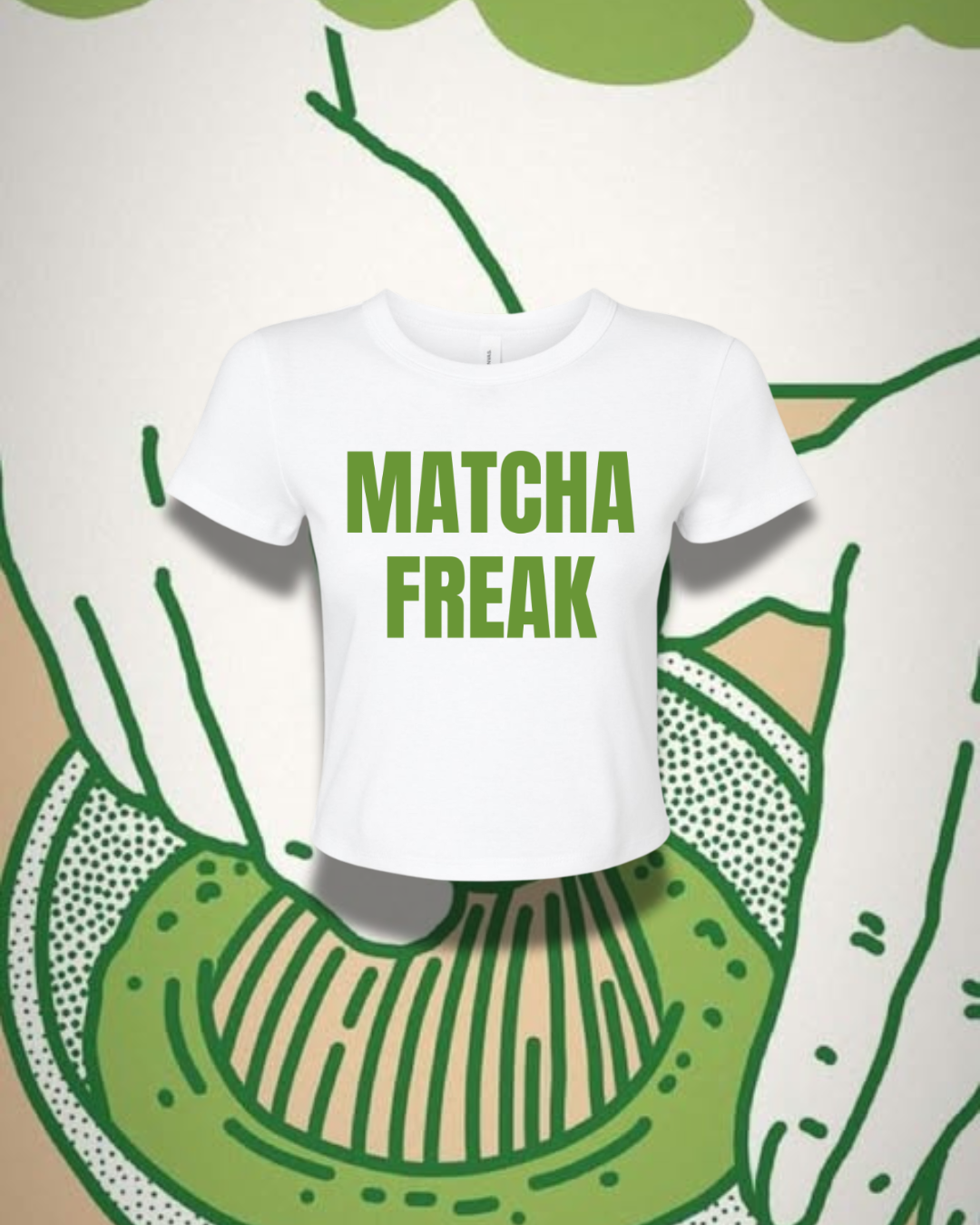 Matcha Freak Crop Top