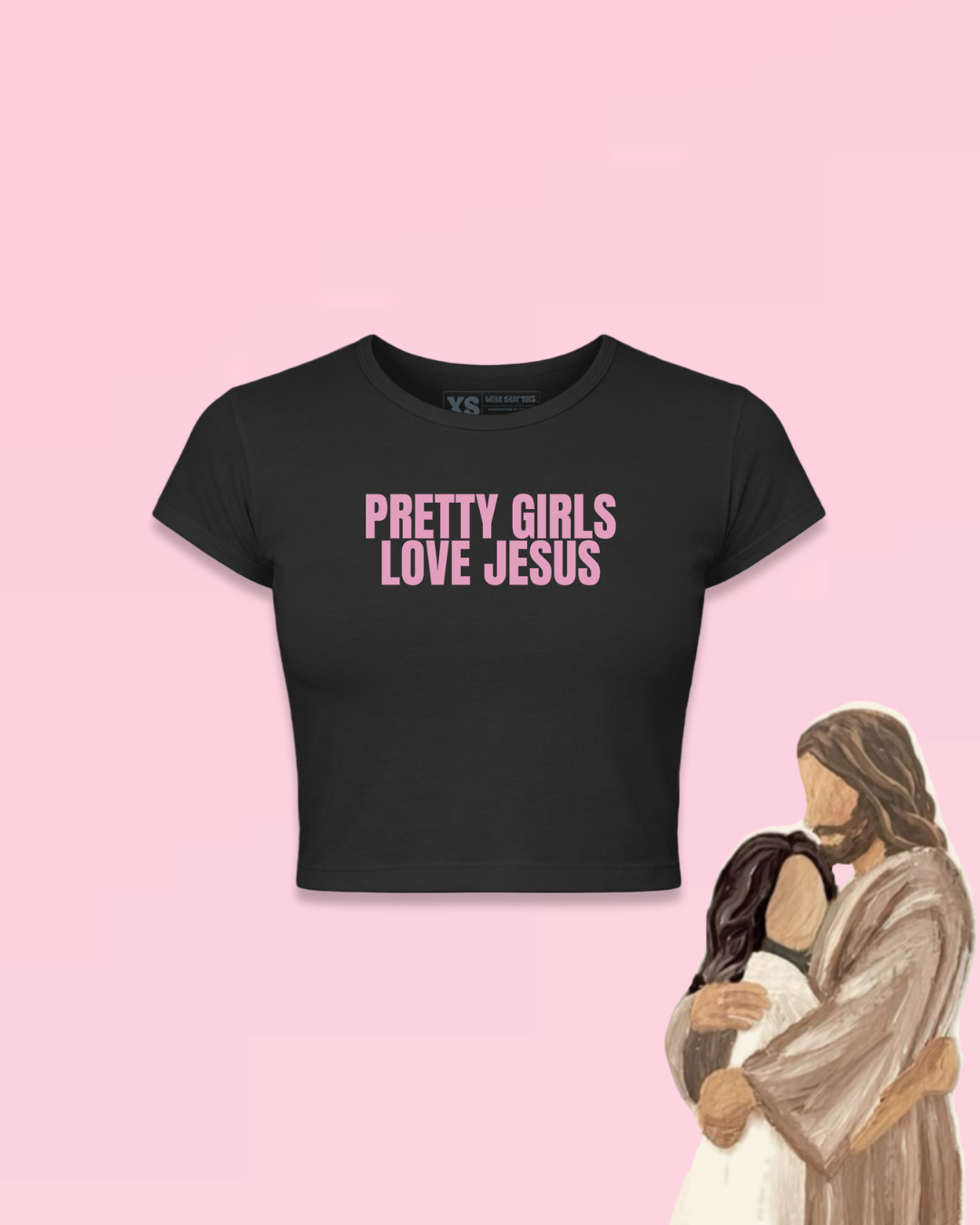 Pretty Girls Love Jesus Crop Top