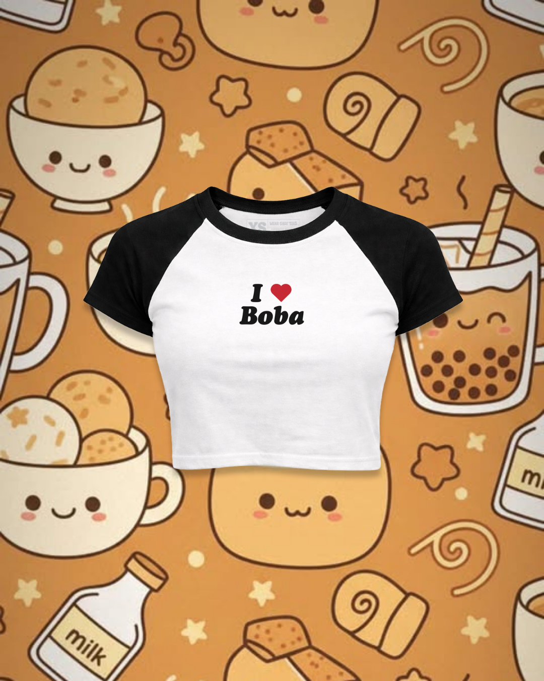 I Love Boba Raglan