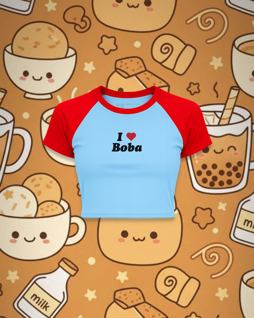 I Love Boba Raglan