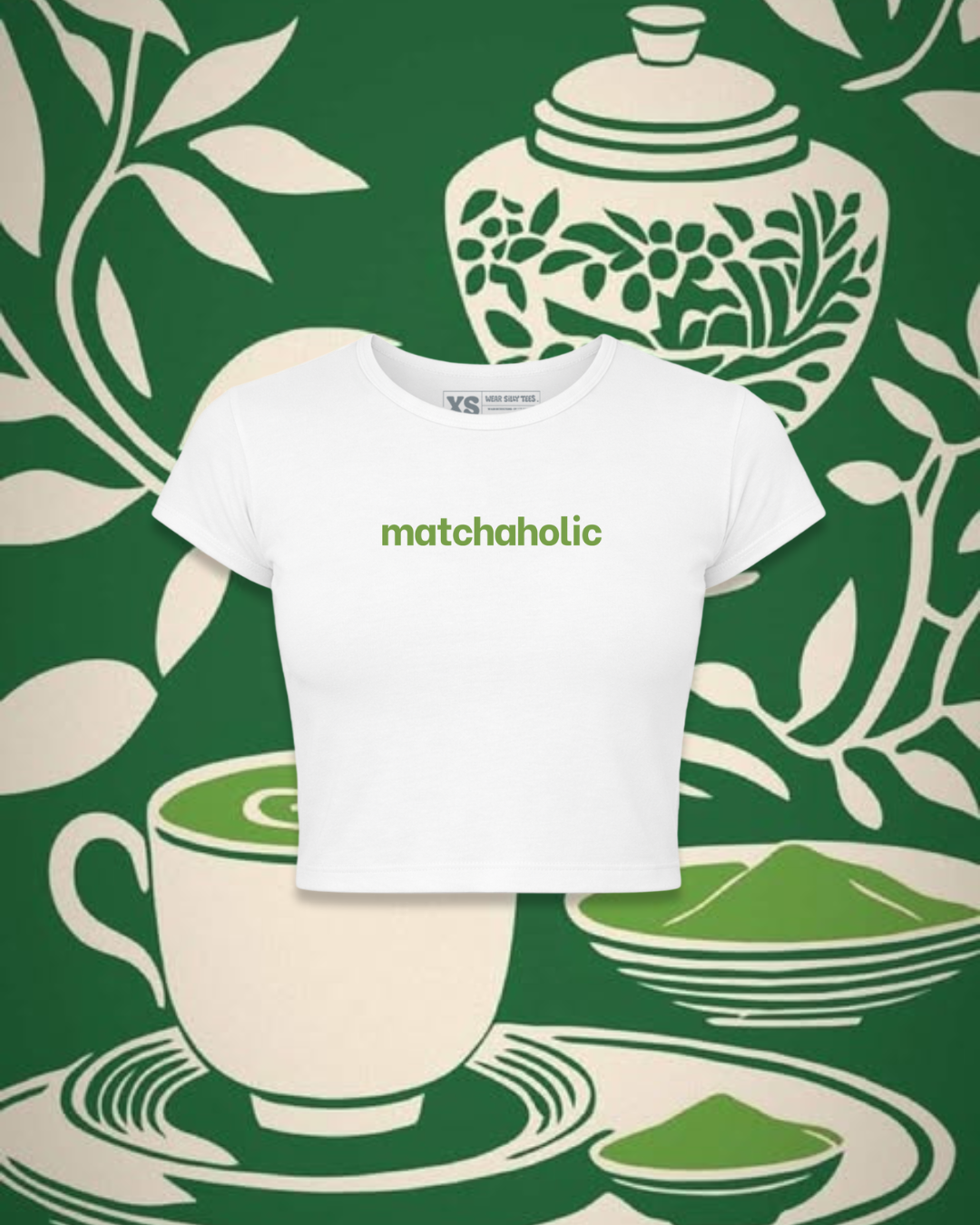Matchaholic Crop Top