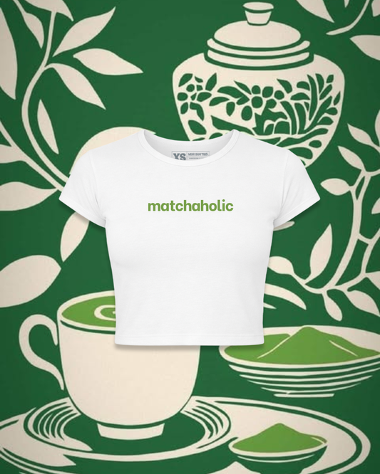 Matchaholic Crop Top