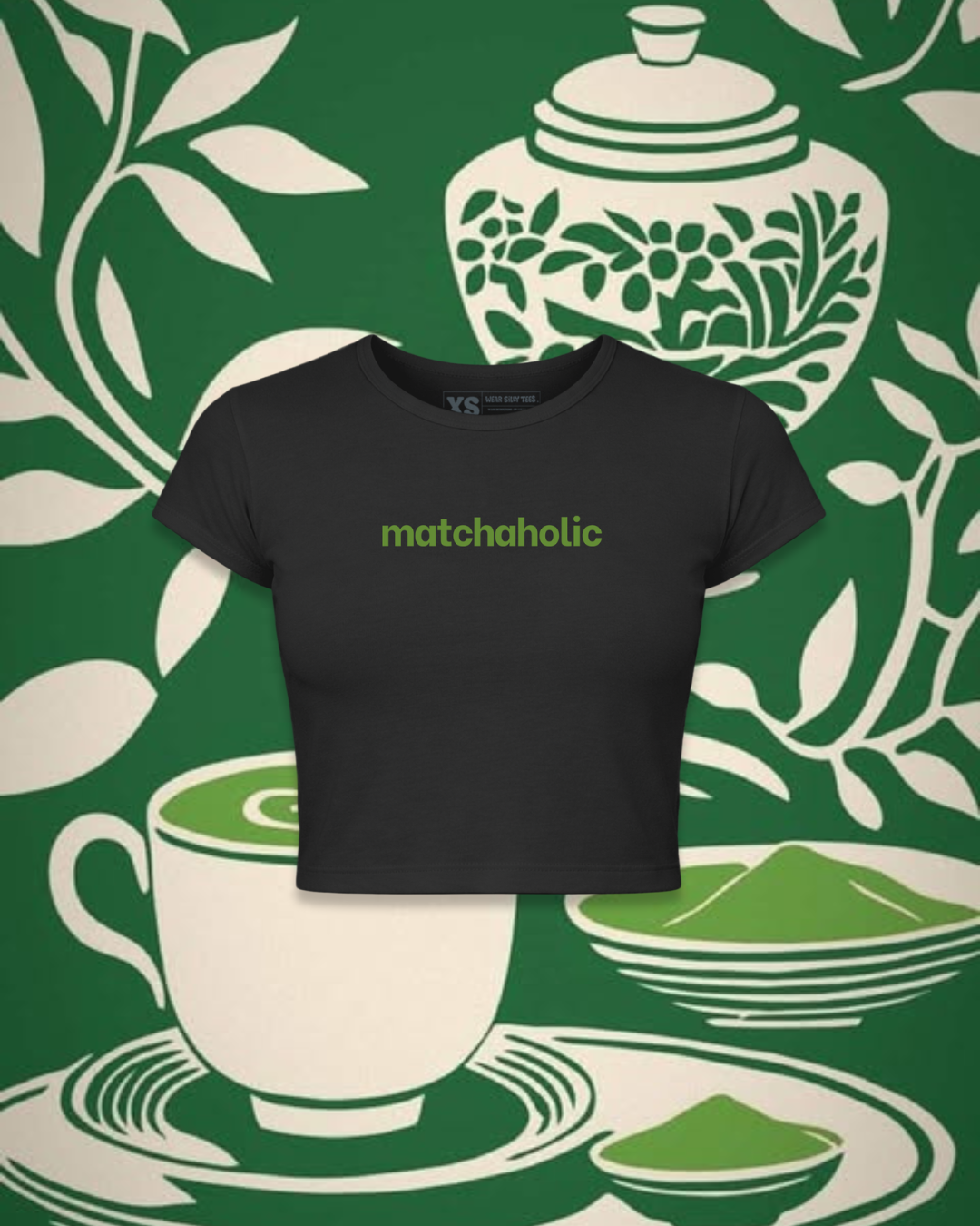 Matchaholic Crop Top